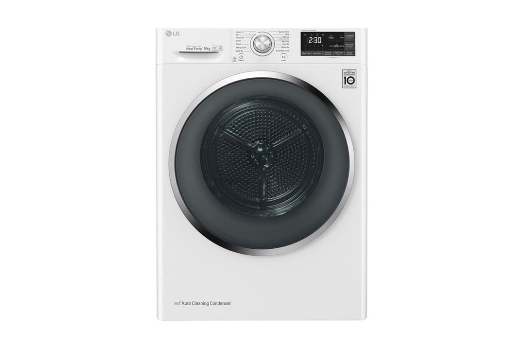 RC90U2AV2W.ABWPLTK LG RC90U2AV2W 9 kg Çamaşır Kurutma Makinesi Beyaz