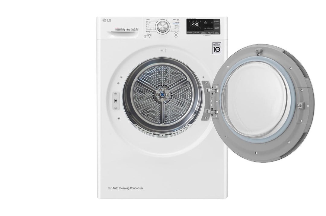 RC90U2AV2W.ABWPLTK LG RC90U2AV2W 9 kg Çamaşır Kurutma Makinesi Beyaz