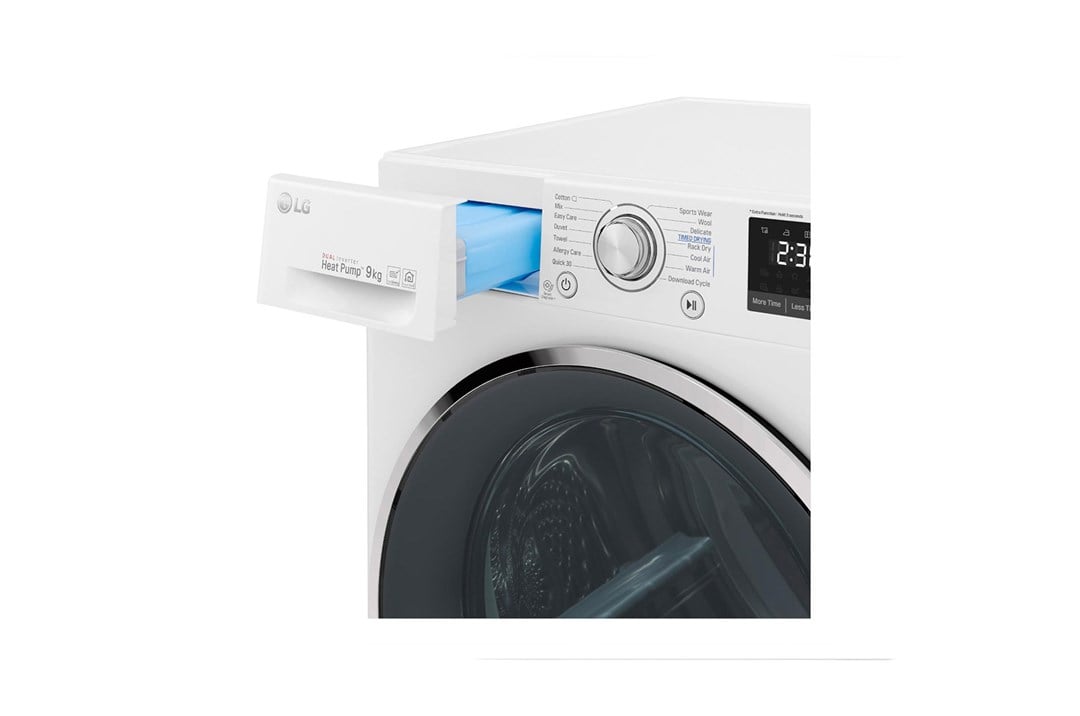 RC90U2AV2W.ABWPLTK LG RC90U2AV2W 9 kg Çamaşır Kurutma Makinesi Beyaz