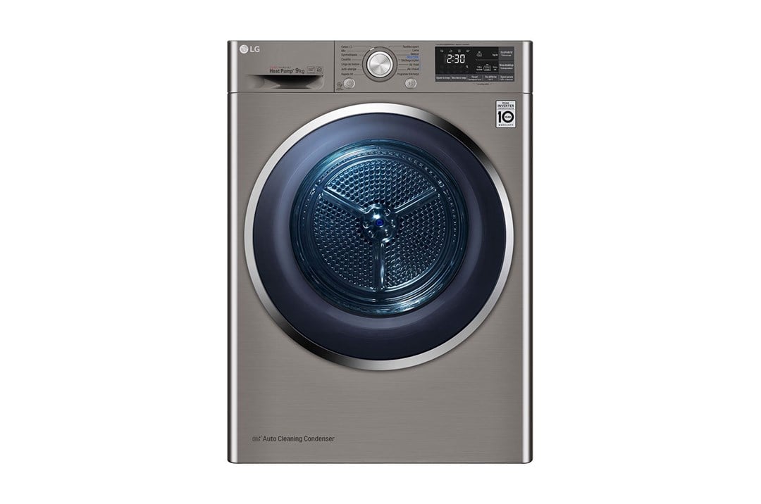 RC90U2EV2W.ASSPLTK LG RC90U2EV2W 9 kg Çamaşır Kurutma Makinesi Inox