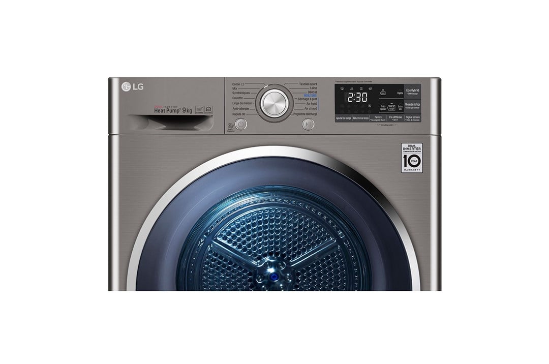 RC90U2EV2W.ASSPLTK LG RC90U2EV2W 9 kg Çamaşır Kurutma Makinesi Inox