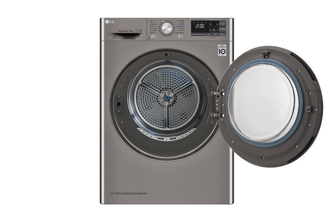 RC90U2EV2W.ASSPLTK LG RC90U2EV2W 9 kg Çamaşır Kurutma Makinesi Inox
