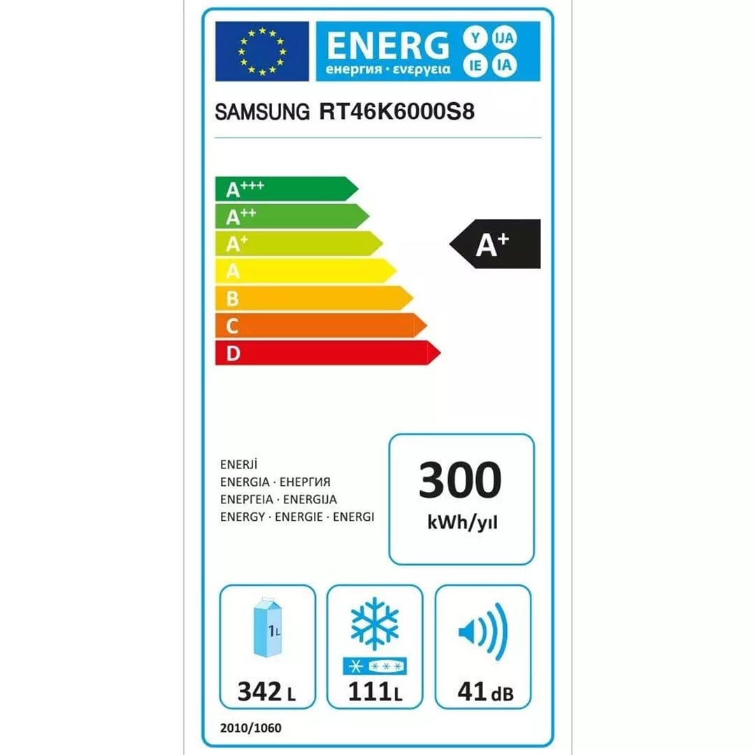 RT46K6000S8/TR Samsung RT46K6000S8/TR A+ Çift Kapılı No-Frost Buzdolabı Inox