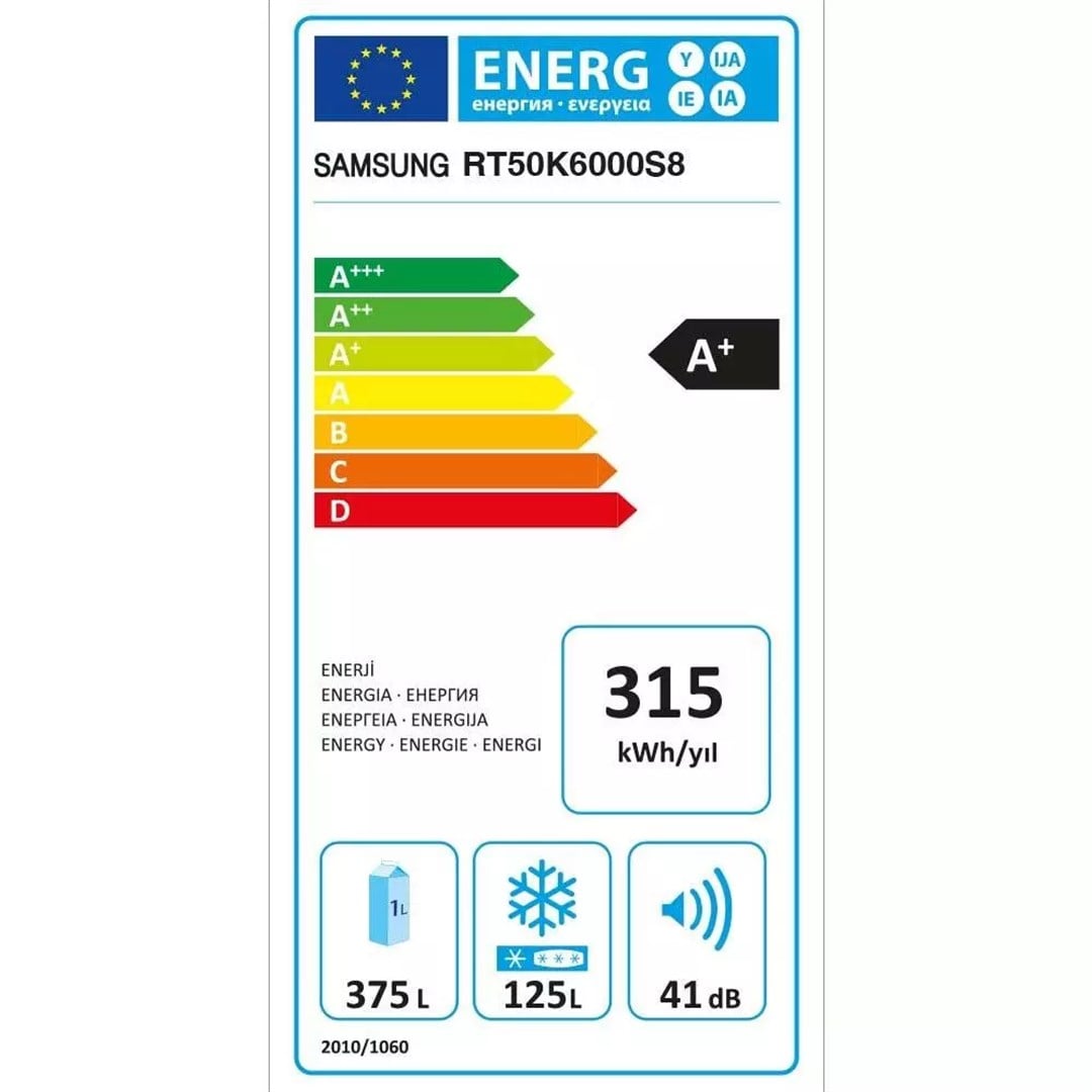 RT50K6000S8/TR Samsung RT50K6000S8/TR Twin Cooling Plus™ Üstten Donduruculu 516L Inox