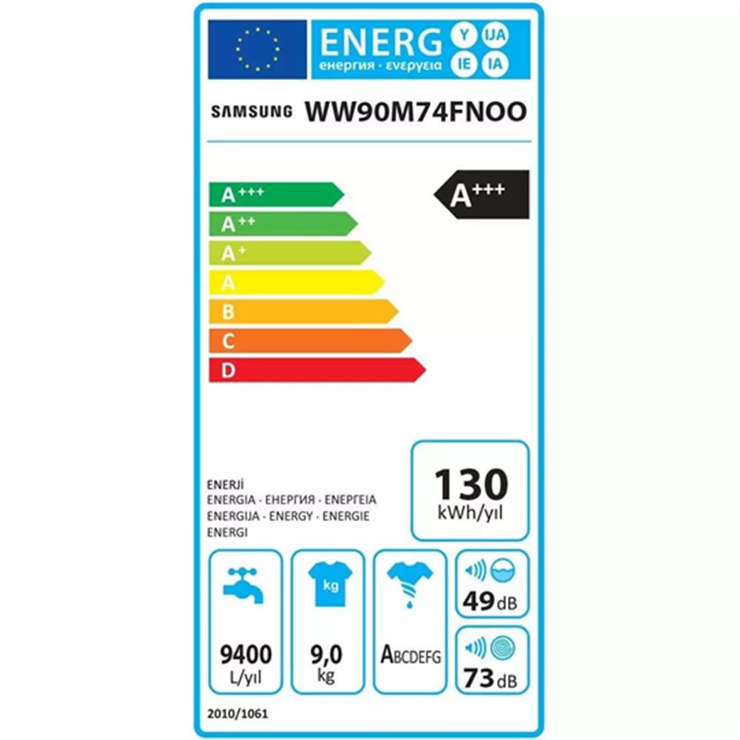 WD90K6B10OW/AH Samsung WD90K6B10OW/AH AddWash 9 kg/6 kg 1400 Devir Kurutmalı Çamaşır Makinesi Beyaz