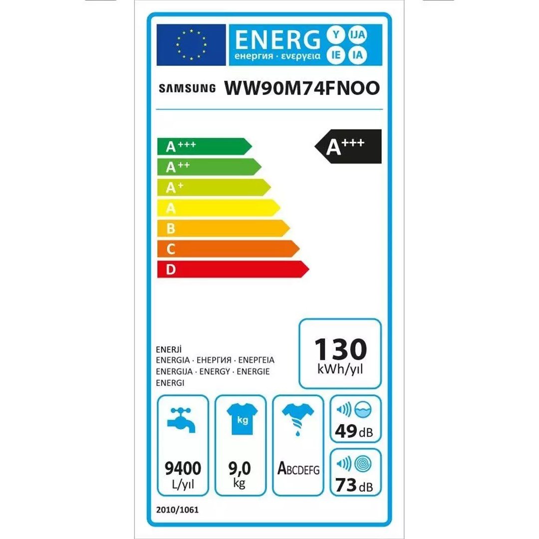 WW90M74FNOO/AH Samsung WW90M74FNOO/AH Quick Drive 9 kg 1400 Devir Çamaşır Makinesi Inox
