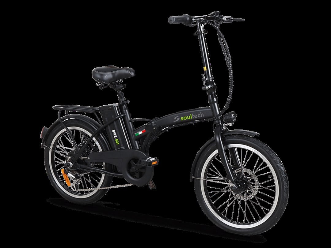 Soultech Elektrikli Katlanır Siyah Bisiklet