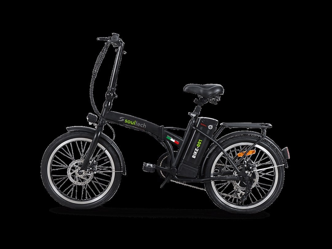 Soultech Elektrikli Katlanır Siyah Bisiklet