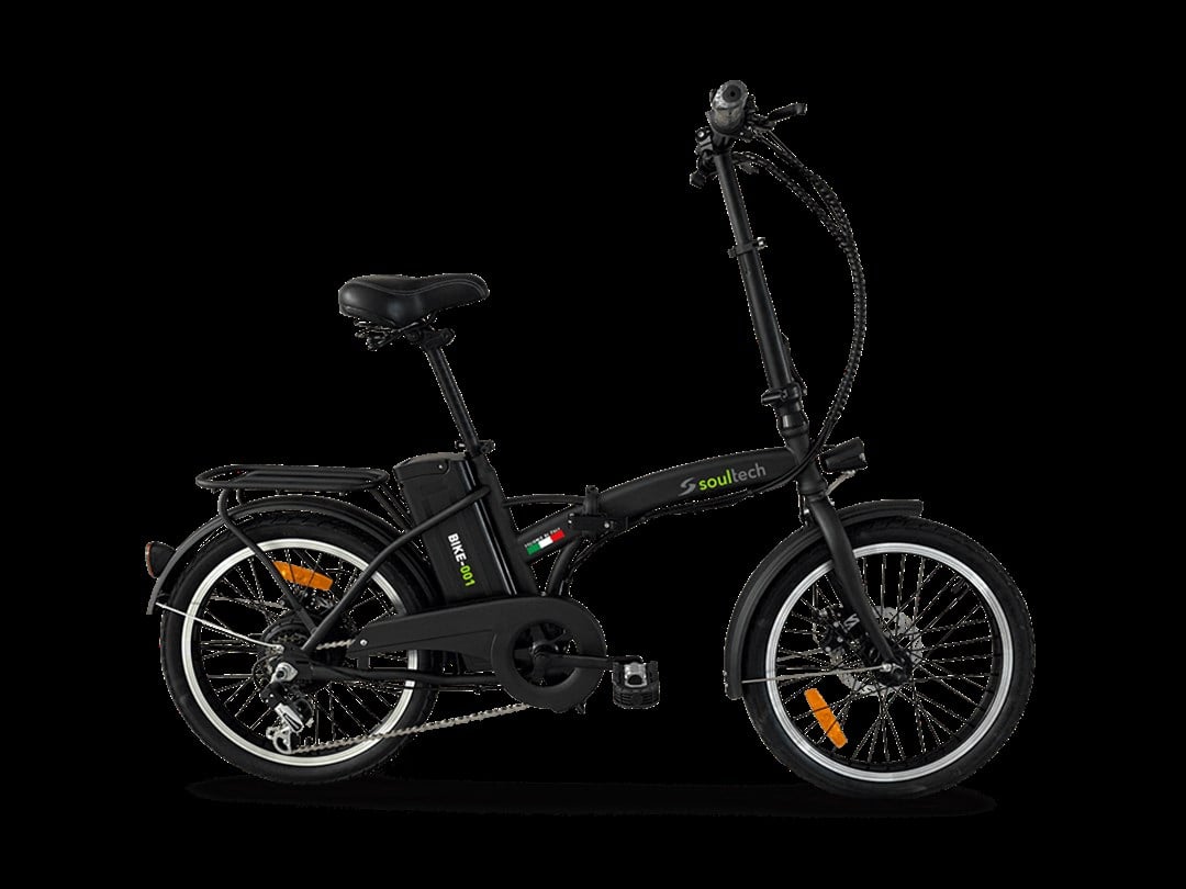 Soultech Elektrikli Katlanır Siyah Bisiklet