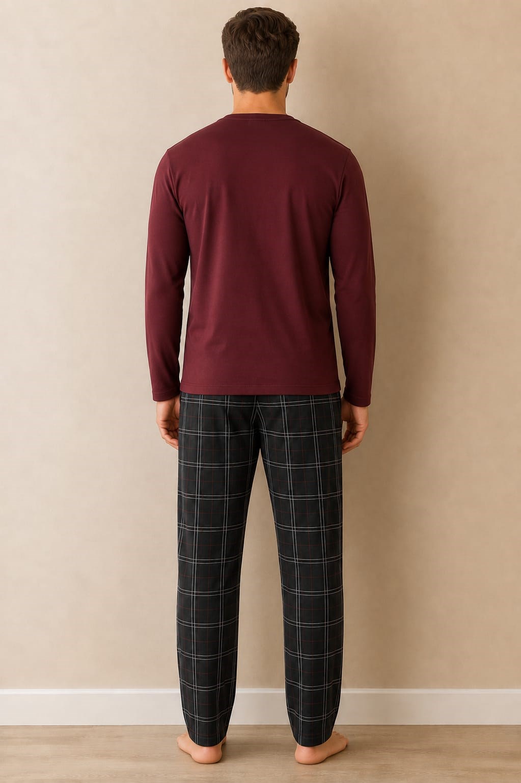 Erkek 6118 %100 Pamuk Pijama Takım