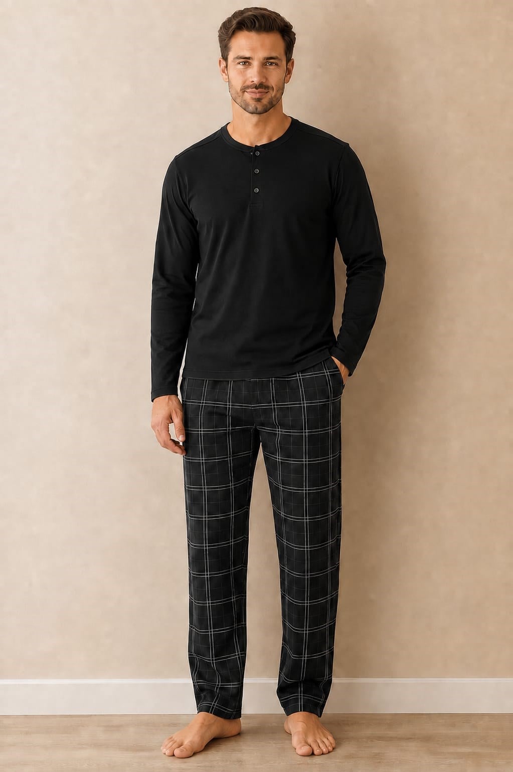 Erkek 6118 %100 Pamuk Pijama Takım