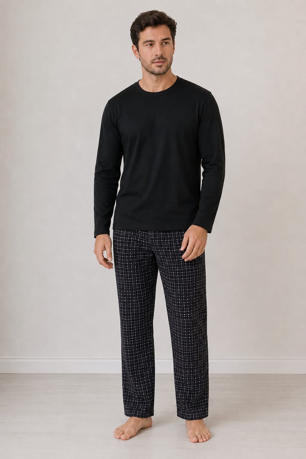 Erkek 7122 İnterlok %100 Pamuk Pijama Takım