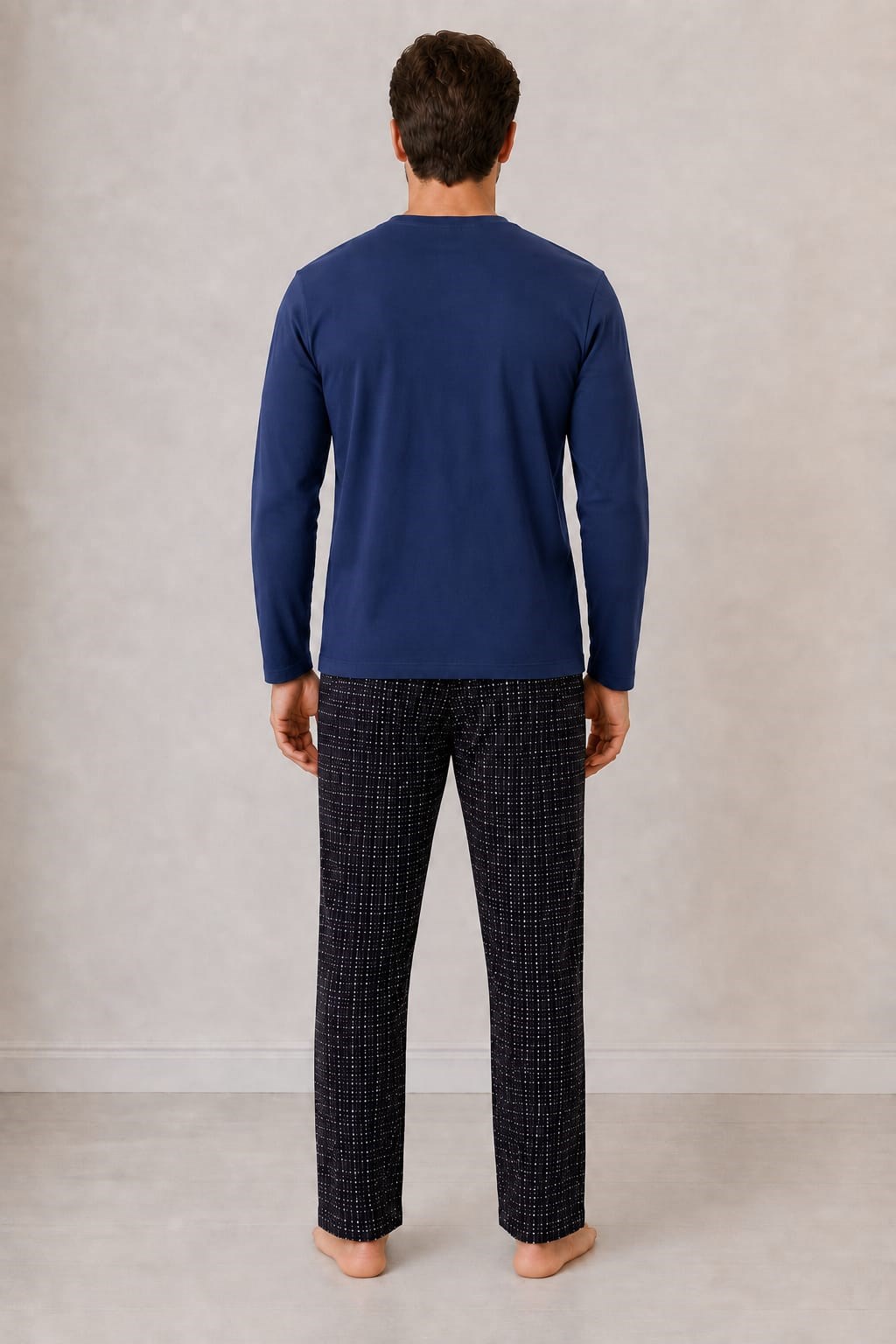 Erkek 7122 İnterlok %100 Pamuk Pijama Takım