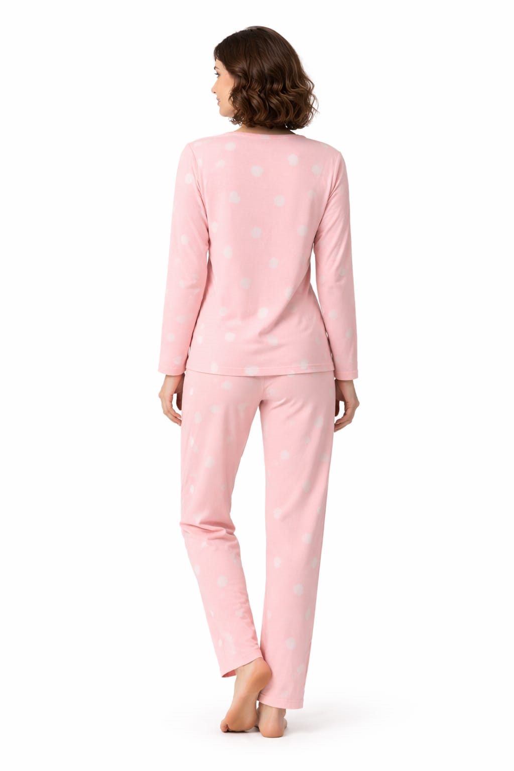 Kadın 3568 Uzun Kol Süet Pijama Takımı