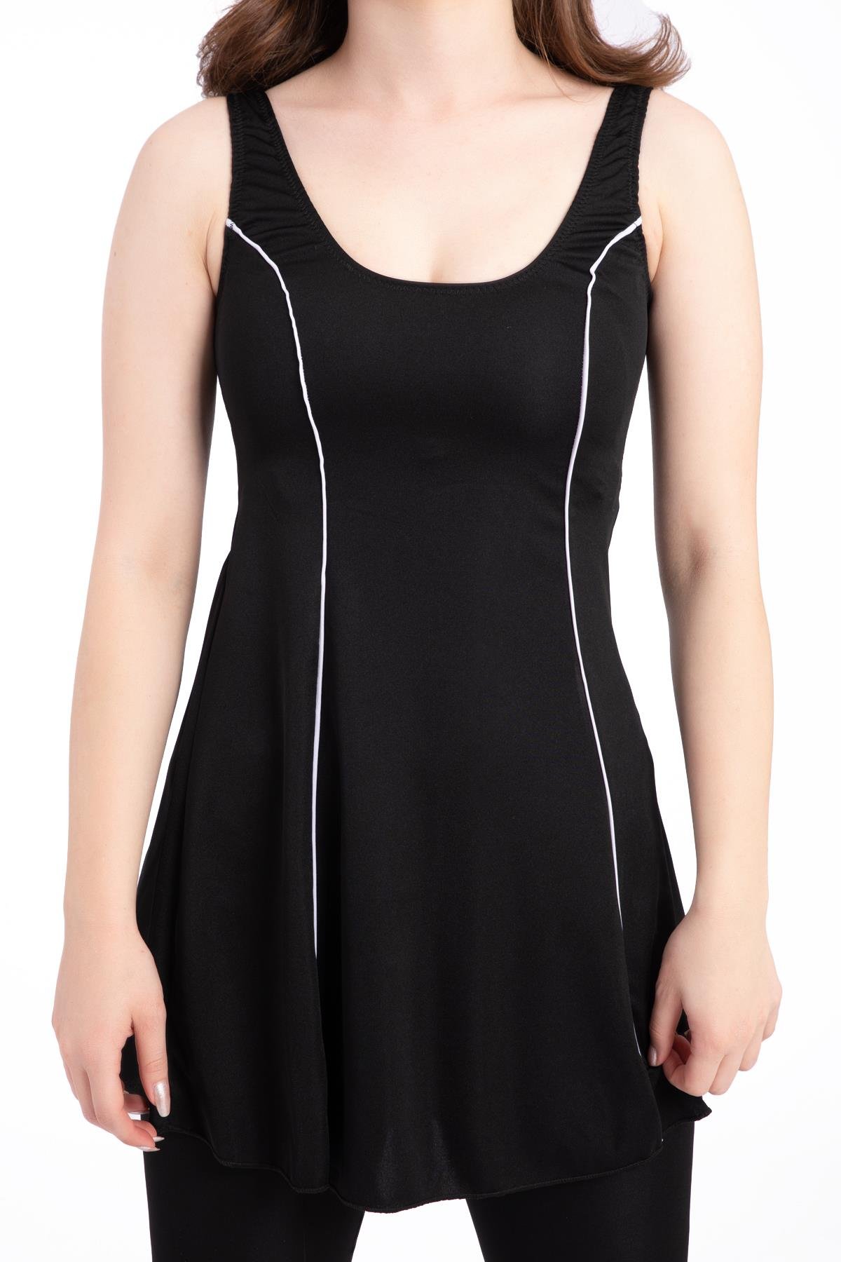 Kadın 501 Şeritli Taytlı Elbise Mayo