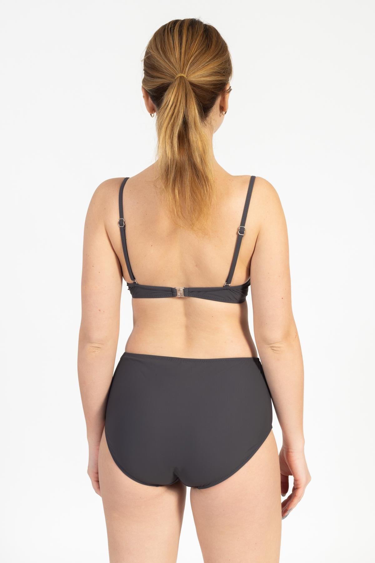 Kadın 718 Yüksel Bel Kaplı Bikini Takımı