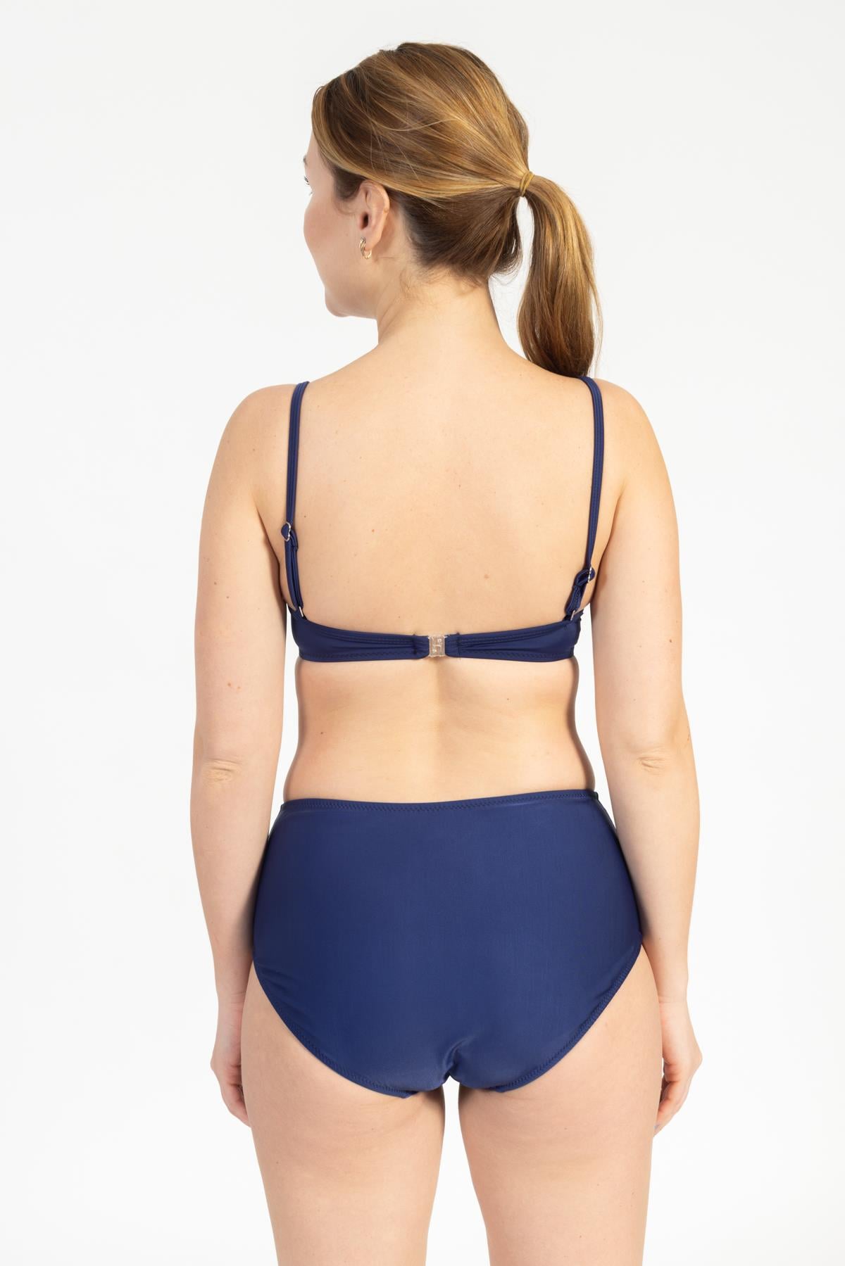 Kadın 718 Yüksel Bel Kaplı Bikini Takımı