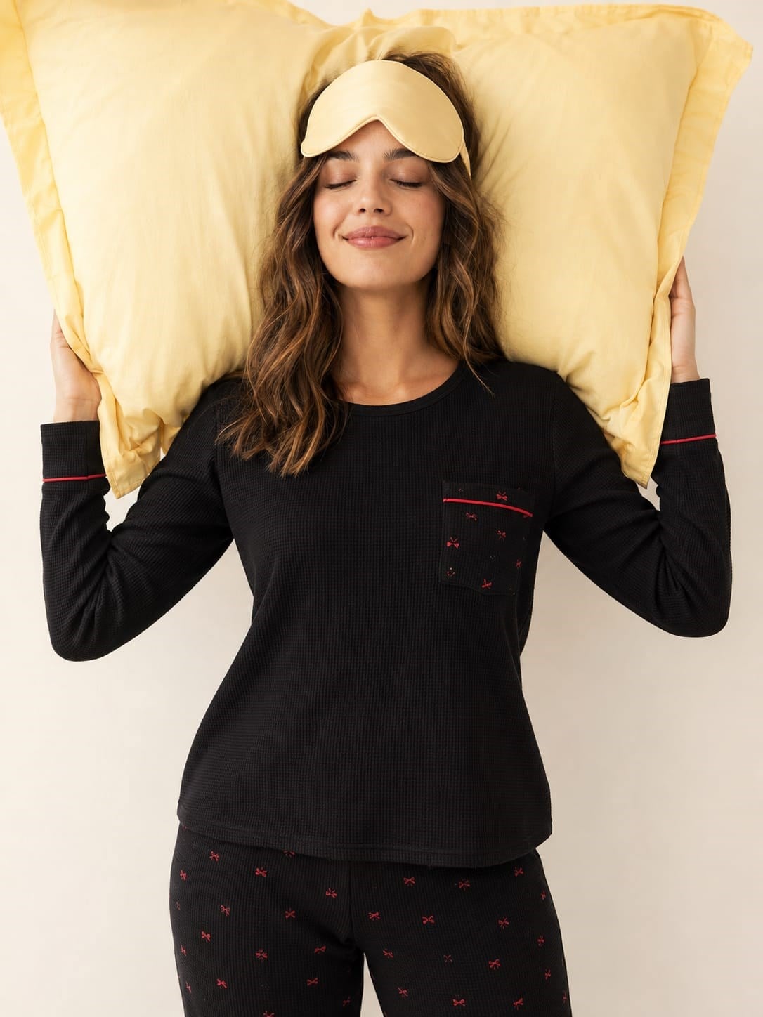 Kadın 8905-5 Waffle Pijama Takımı