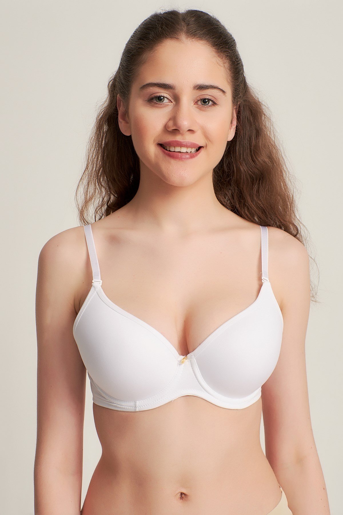 Kadın 9141010 Silikonlu Olympe Push Up Destekli Sütyen BEYAZ