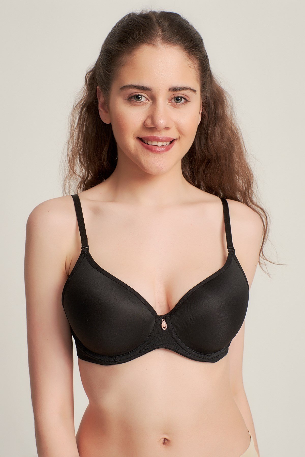 Kadın 9141010 Silikonlu Olympe Push Up Destekli Sütyen SİYAH