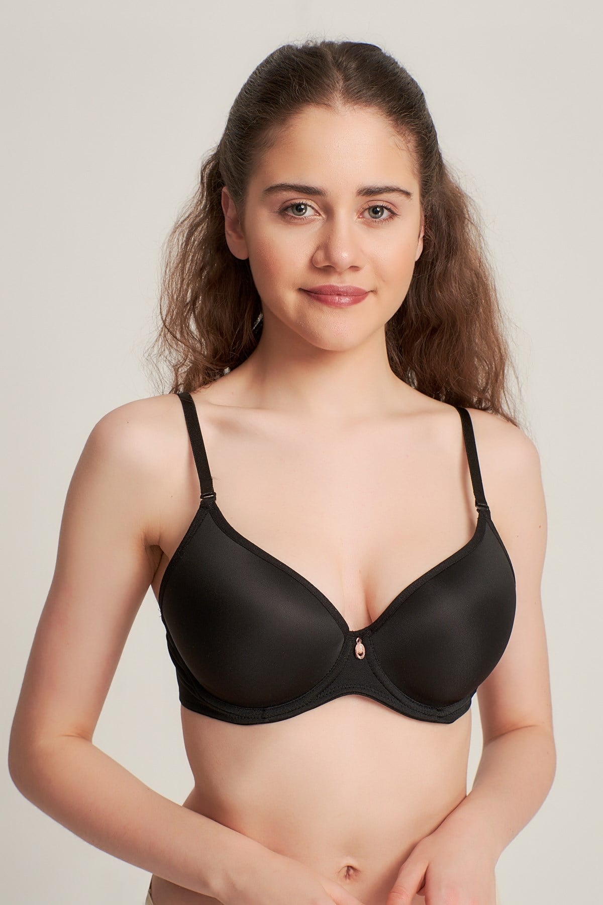 Kadın 9141010 Silikonlu Olympe Push Up Destekli Sütyen SİYAH