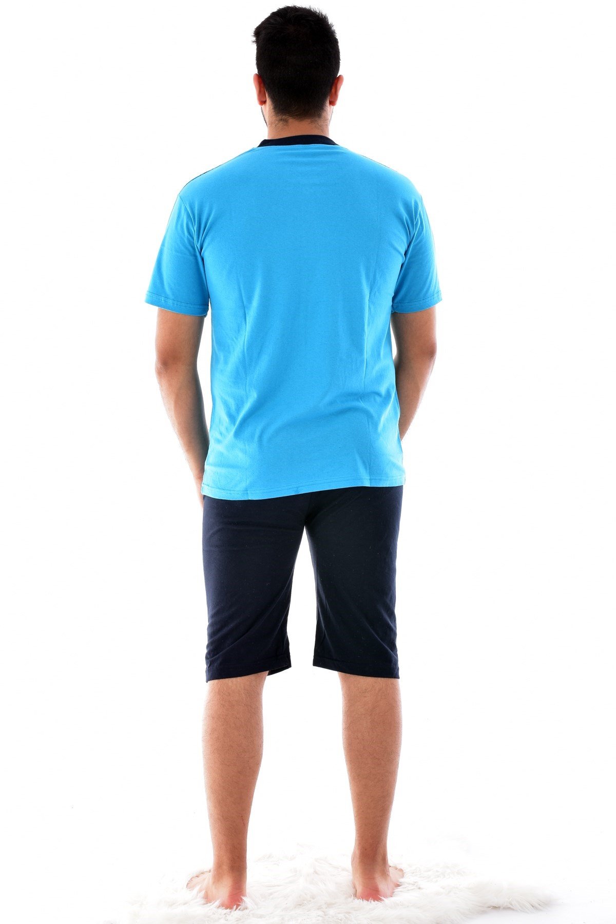 Rimoli 990 Kapri Süprem Pijama Takımı açık mavi