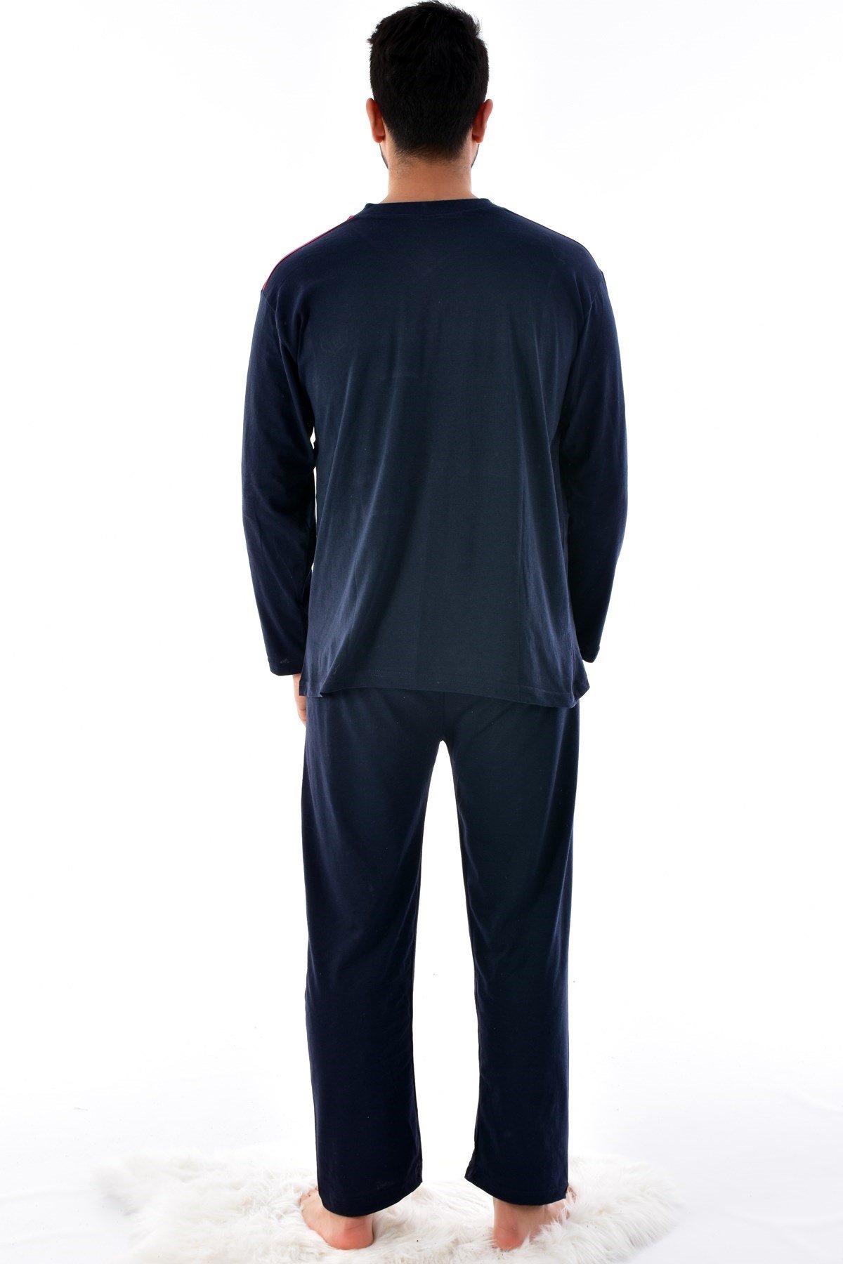 Rimoli Erkek Uzun Kol Süprem Pijama Takımı LACİVERT