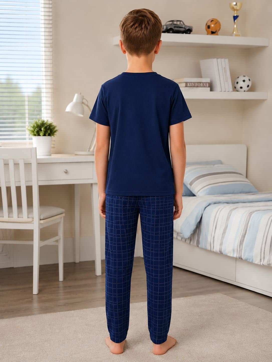 Süprem 4029 Erkek Çocuk Kısa Kollu Pijama Takımı