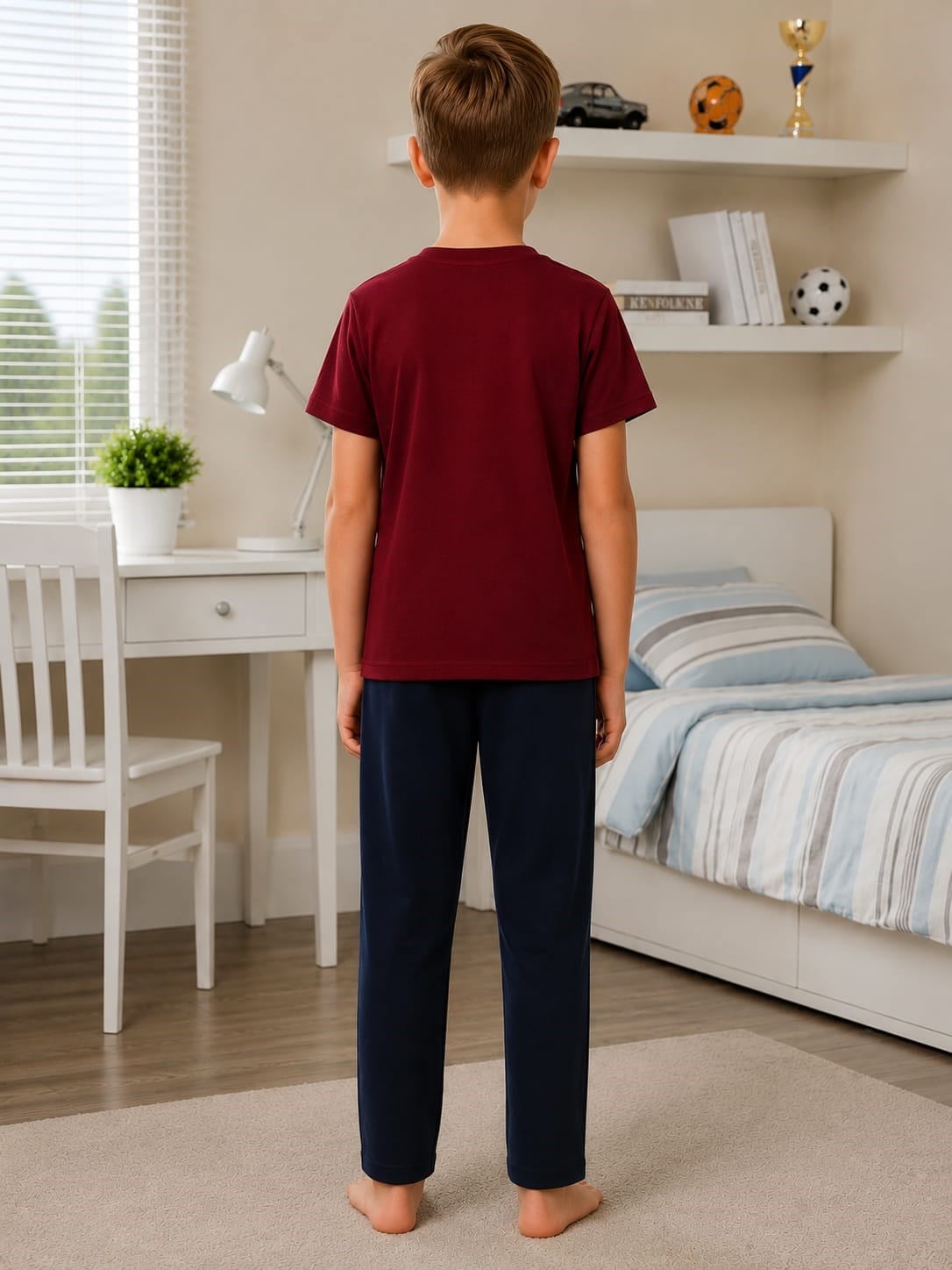 Süprem 4030 Erkek Çocuk Kısa Kollu Pijama takımı