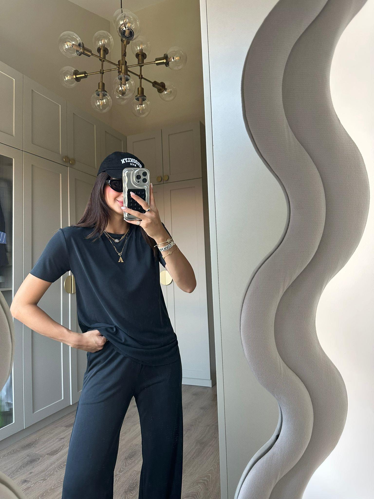 Antrasit Kısa Kol Modal Takım