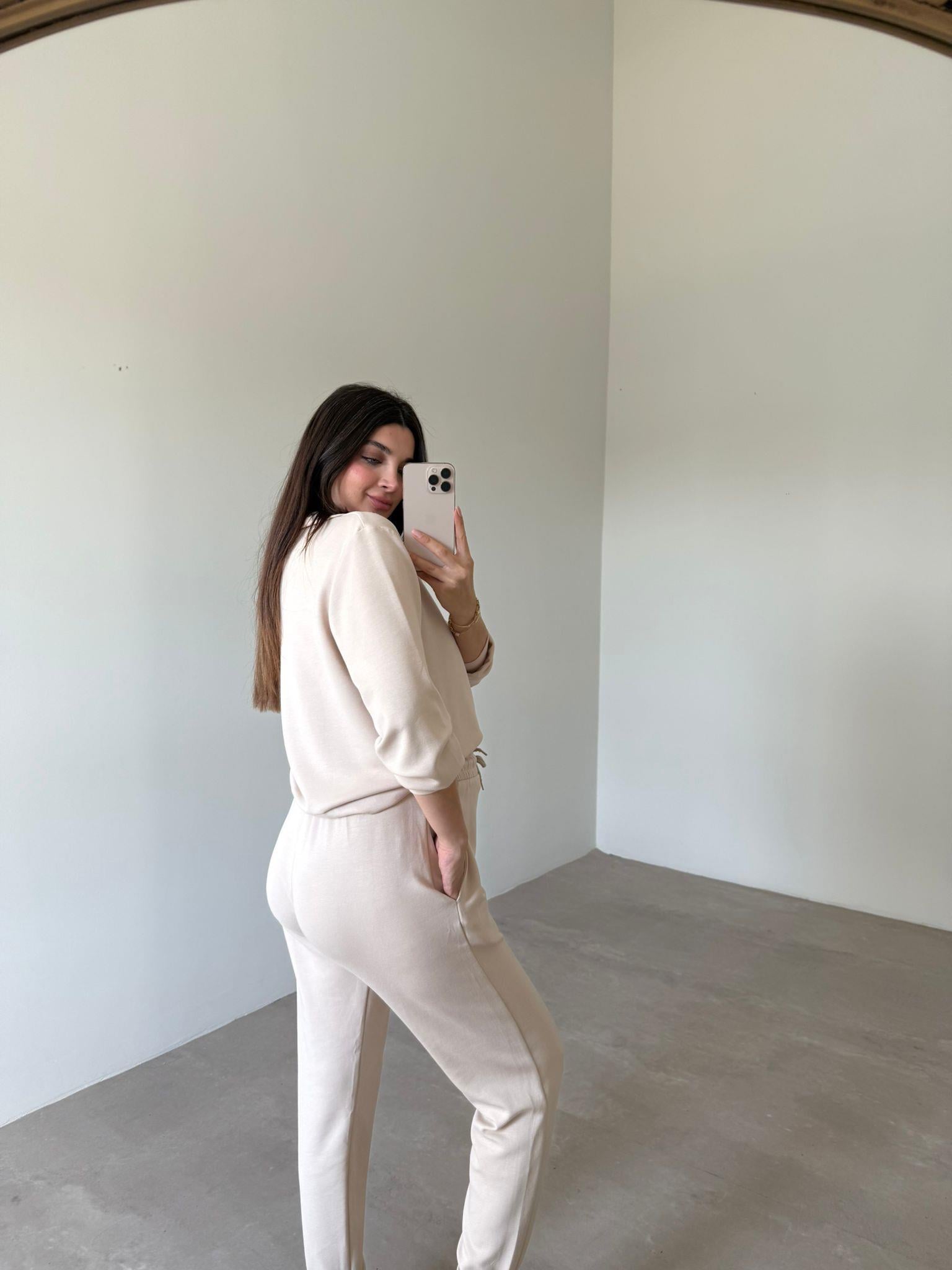 Bej Yumuşacık Modal Takım