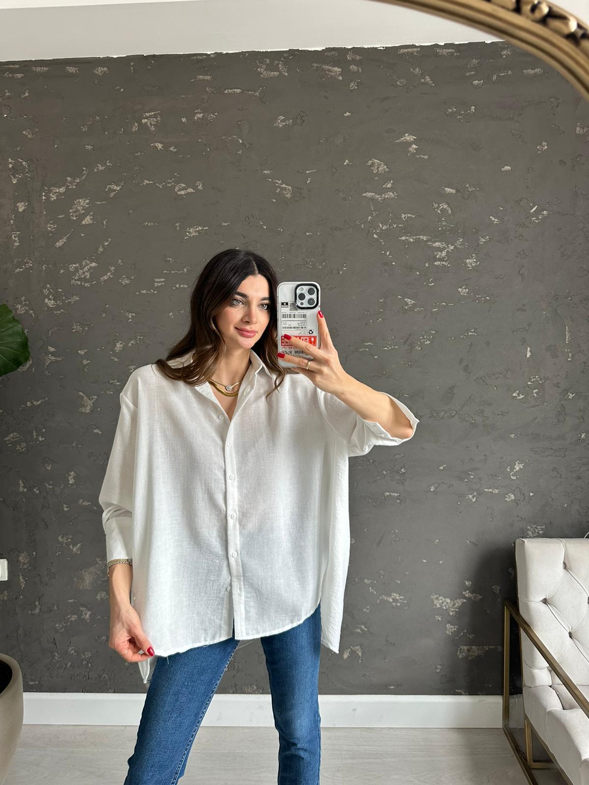 Beyaz Lady Gömlek