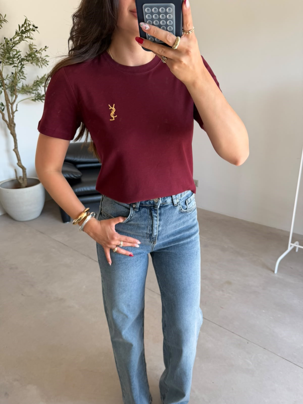 Bordo Marka Model Diana Tişört