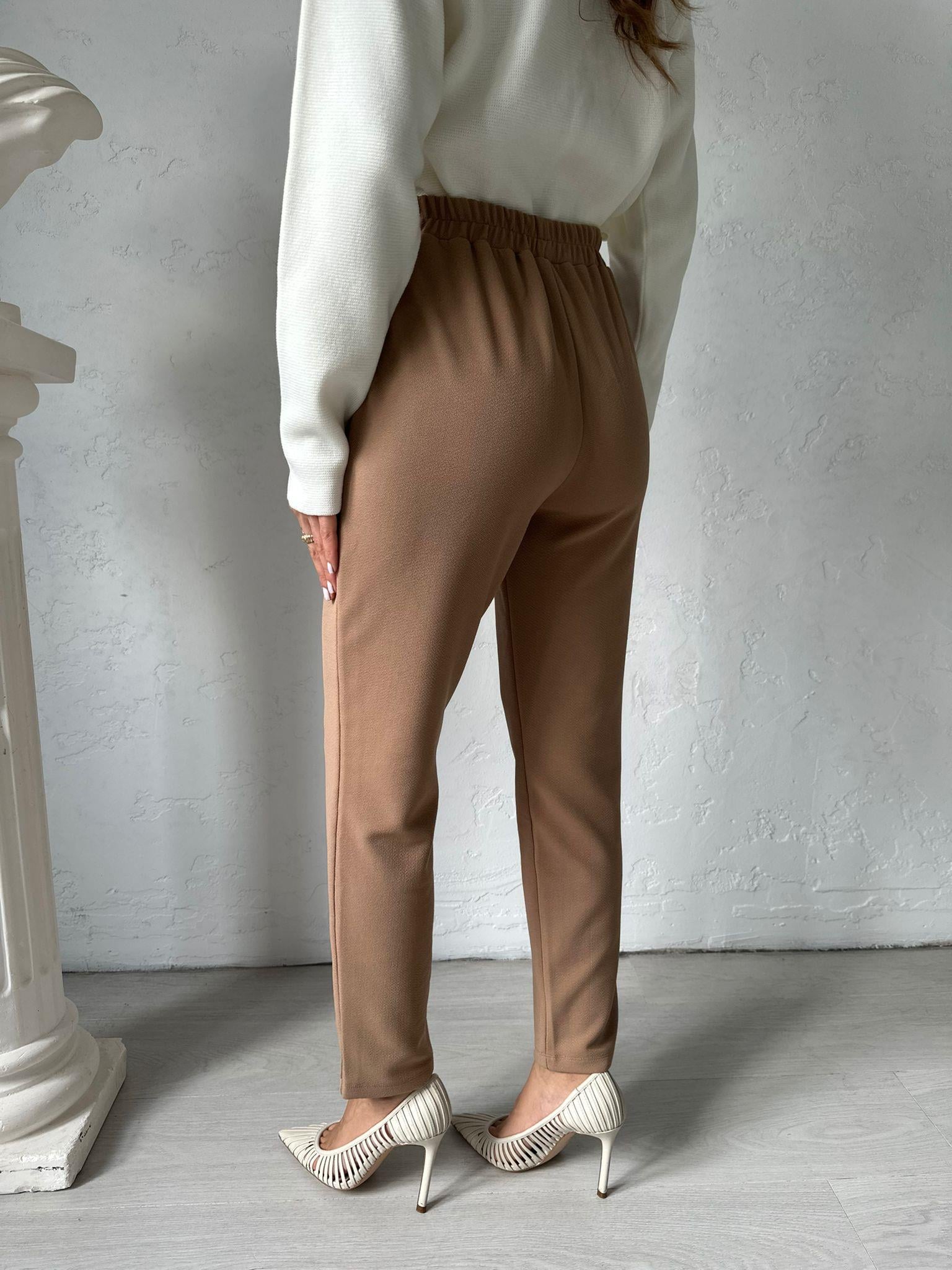 Camel Beli Bağlamalı Misty Pantolon