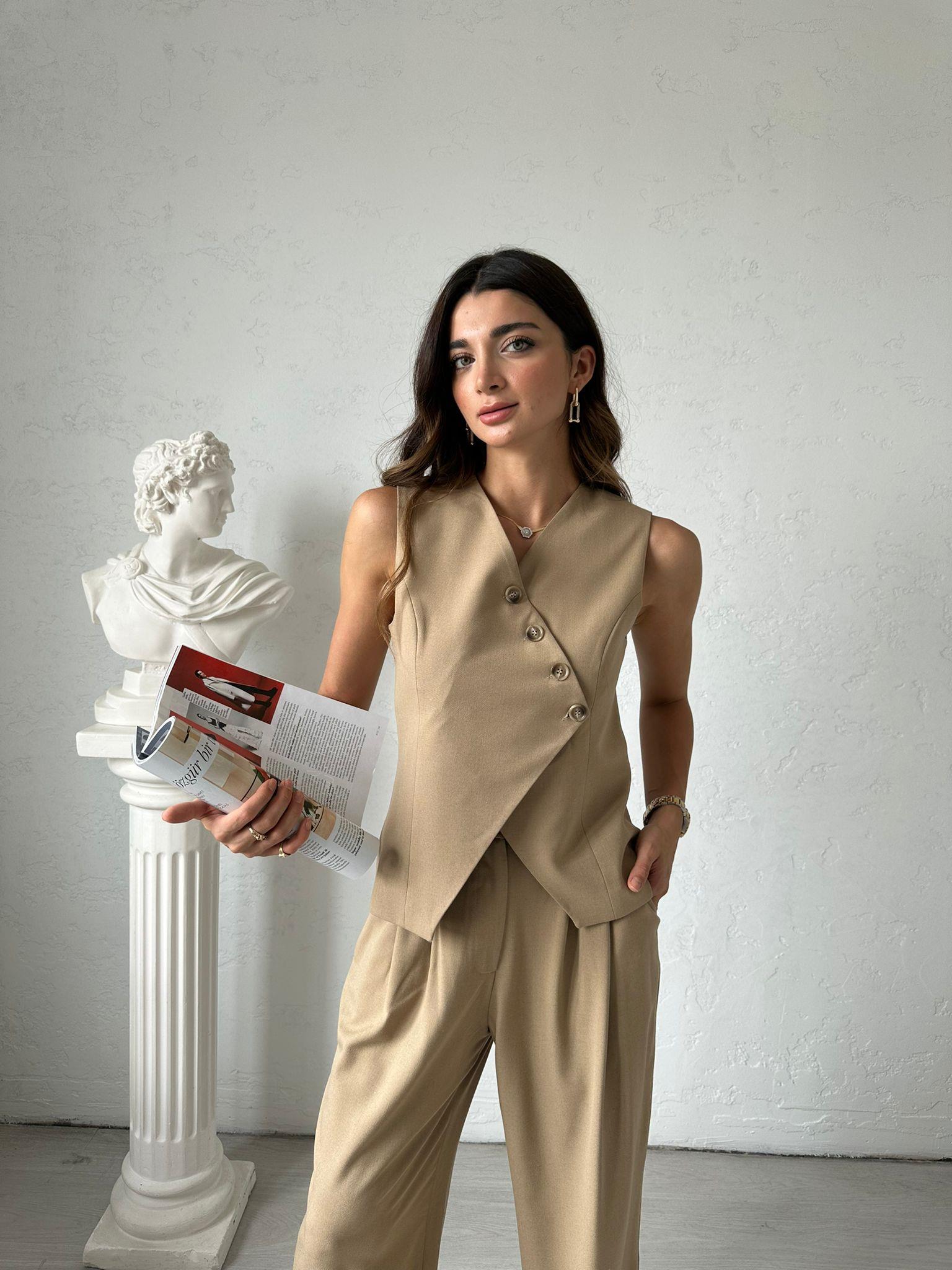 Camel Yelekli Aven Takım