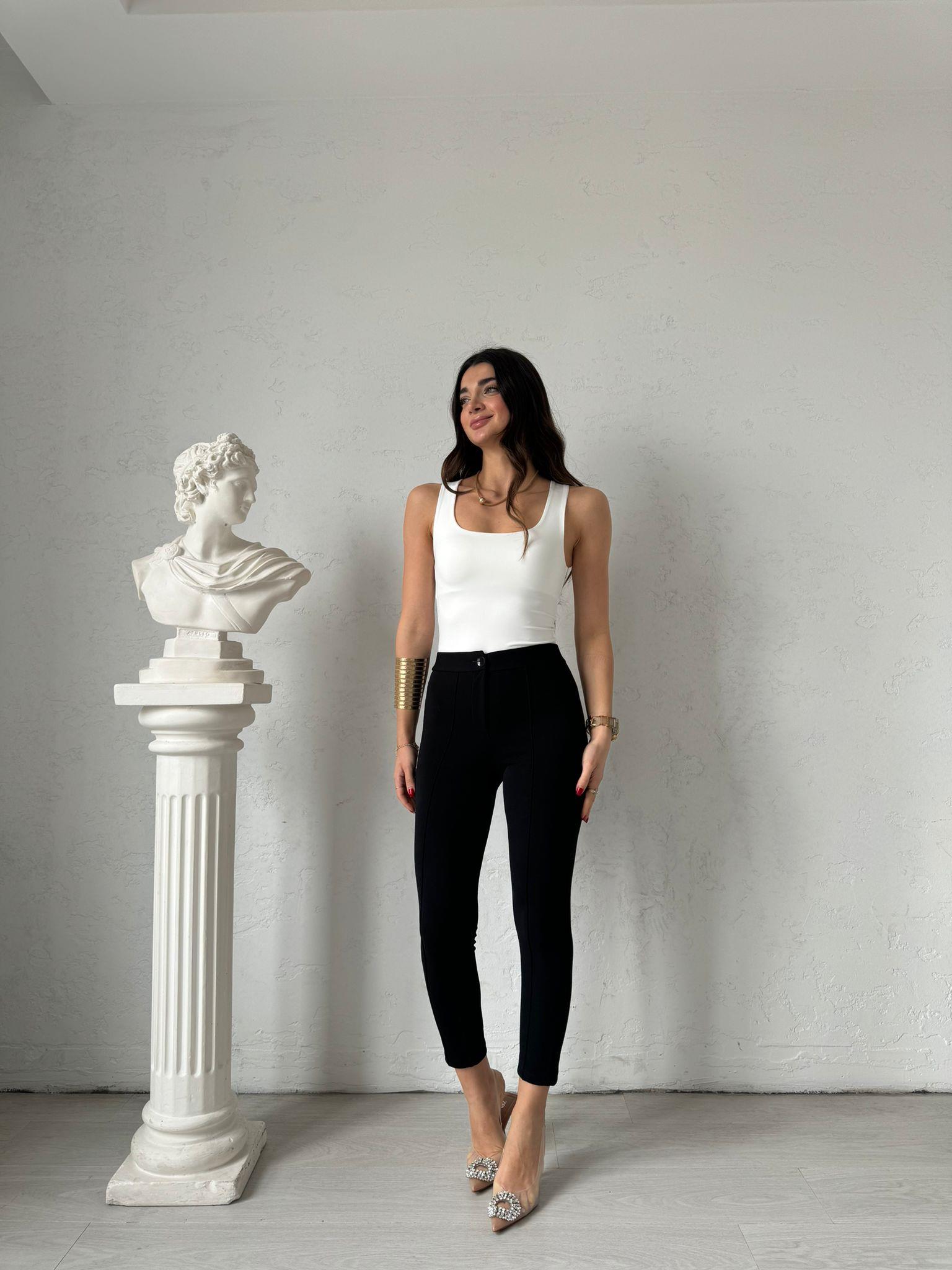 Ekru Basic Kolsuz Bluz