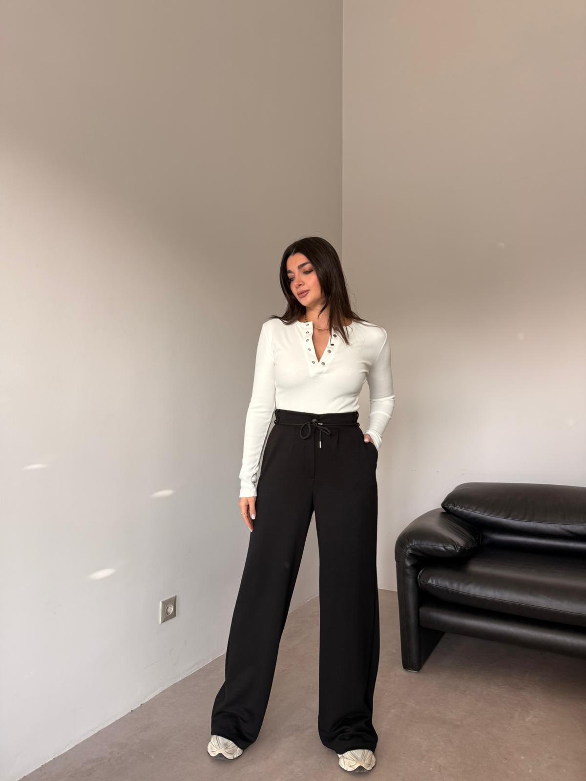 Ekru Çıtçıtlı Basic Bluz