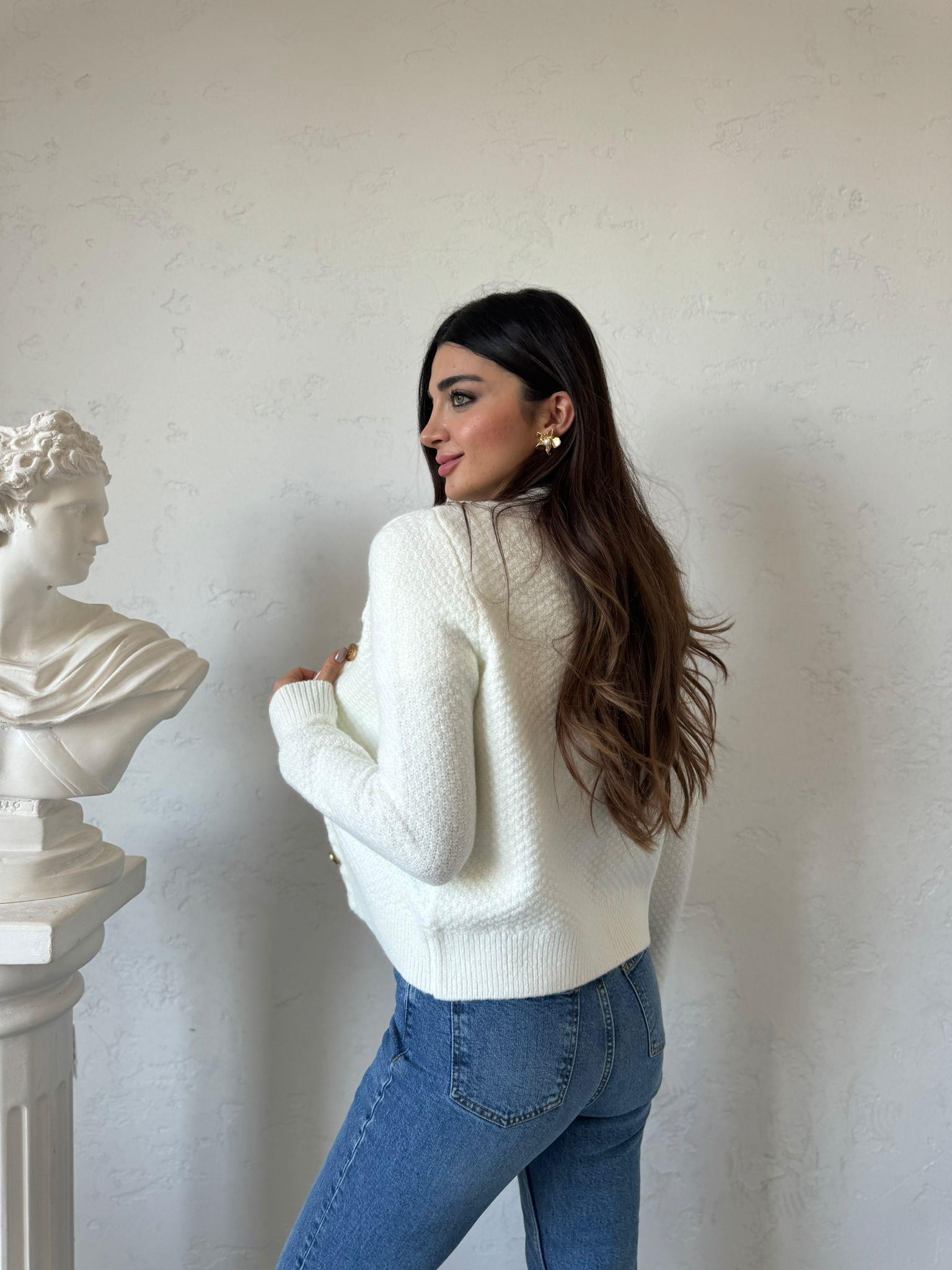 Ekru Elsa Hırka