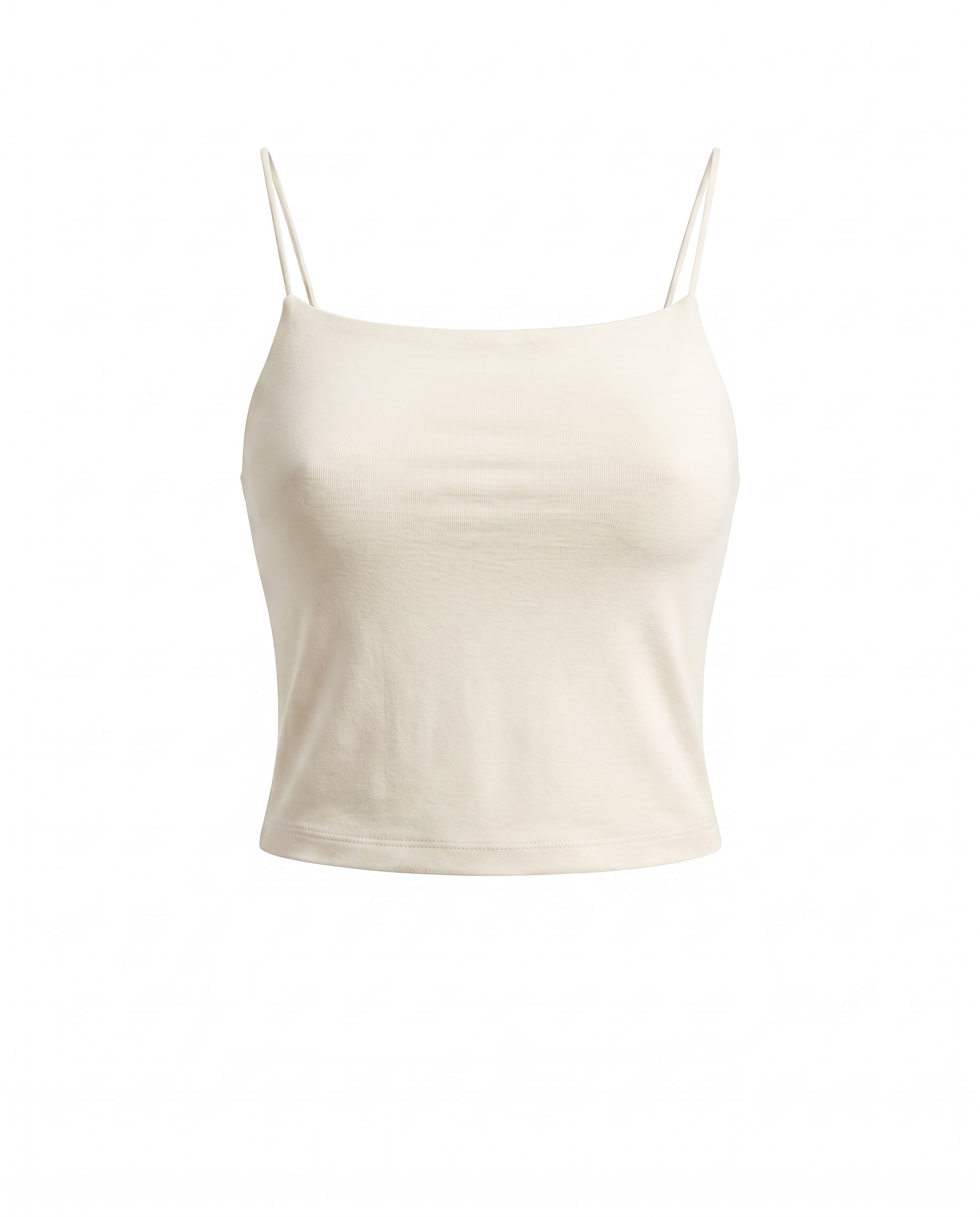Ekru İp Askılı Crop (42 Cm)