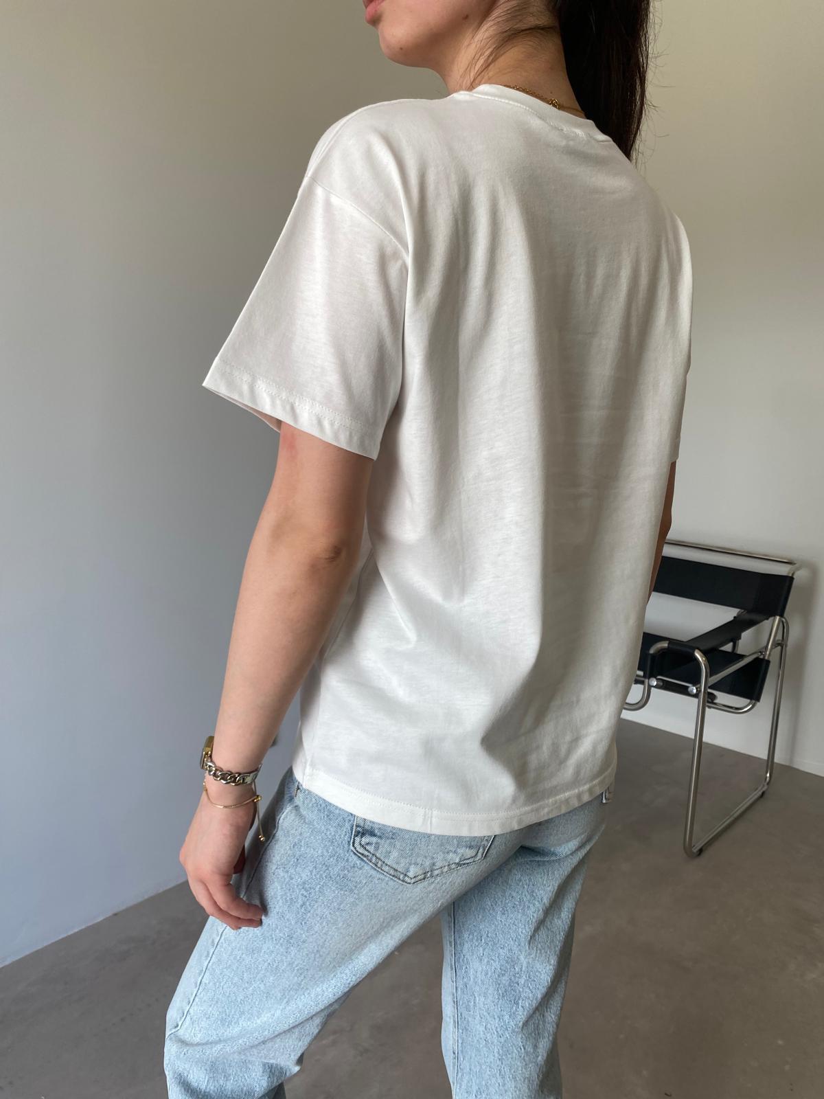 Ekru Loewe Baskılı Tişört