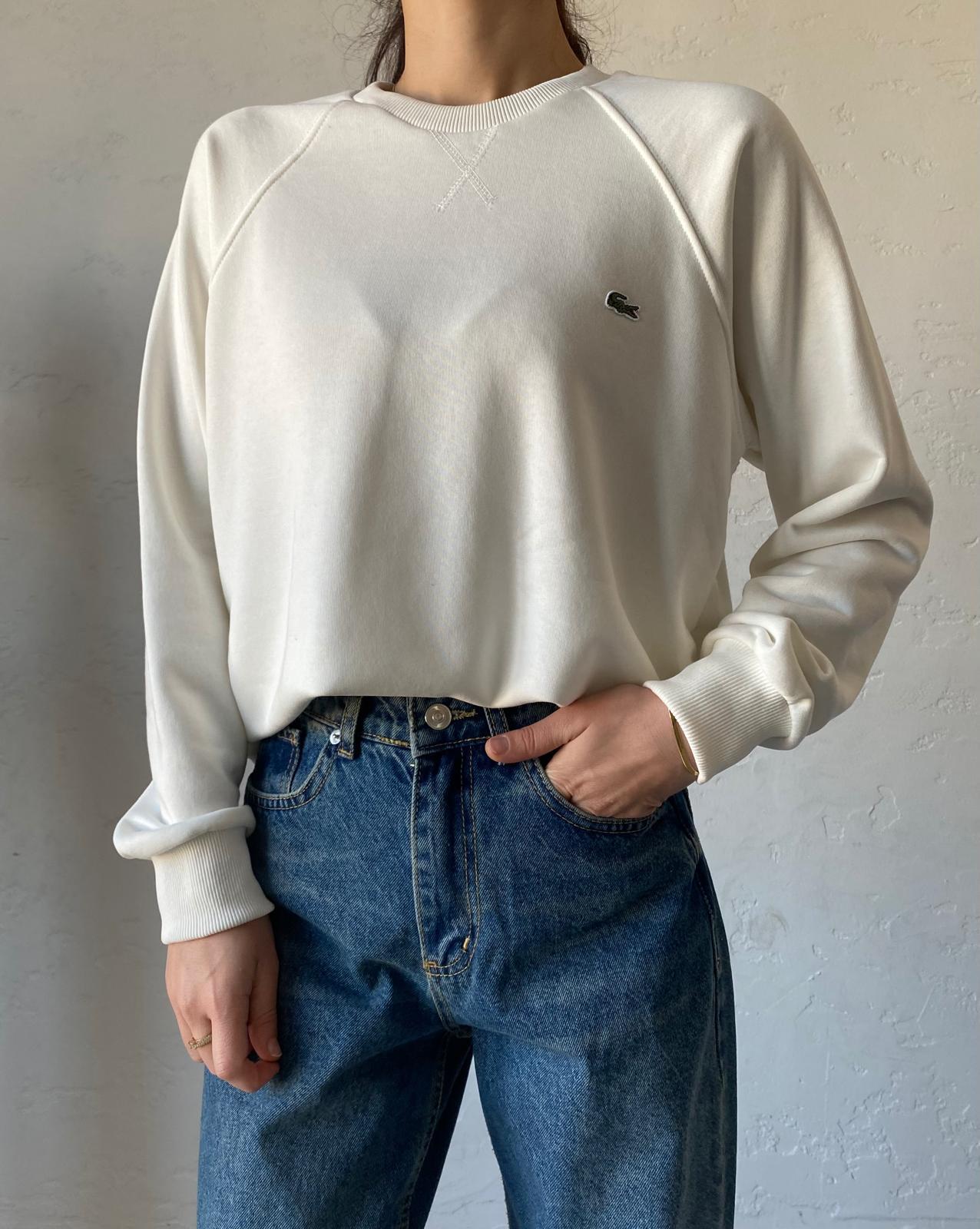 Ekru Logolu Basic Sweat