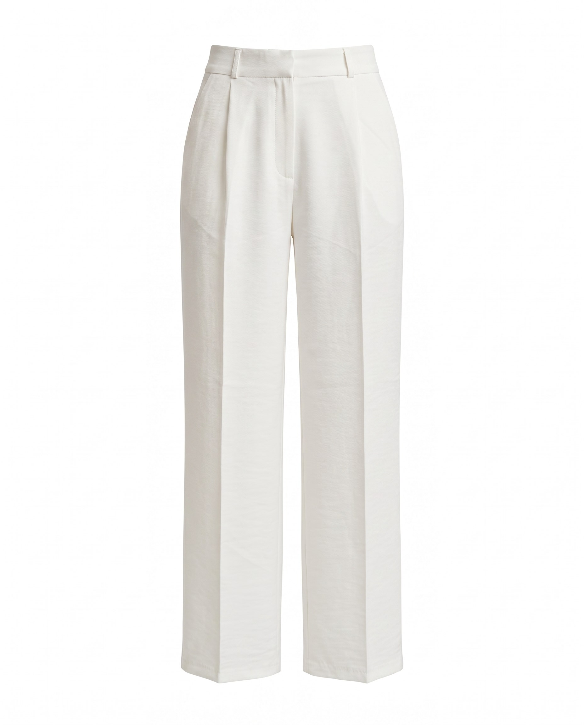 Ekru Pileli Palazzo Pantolon