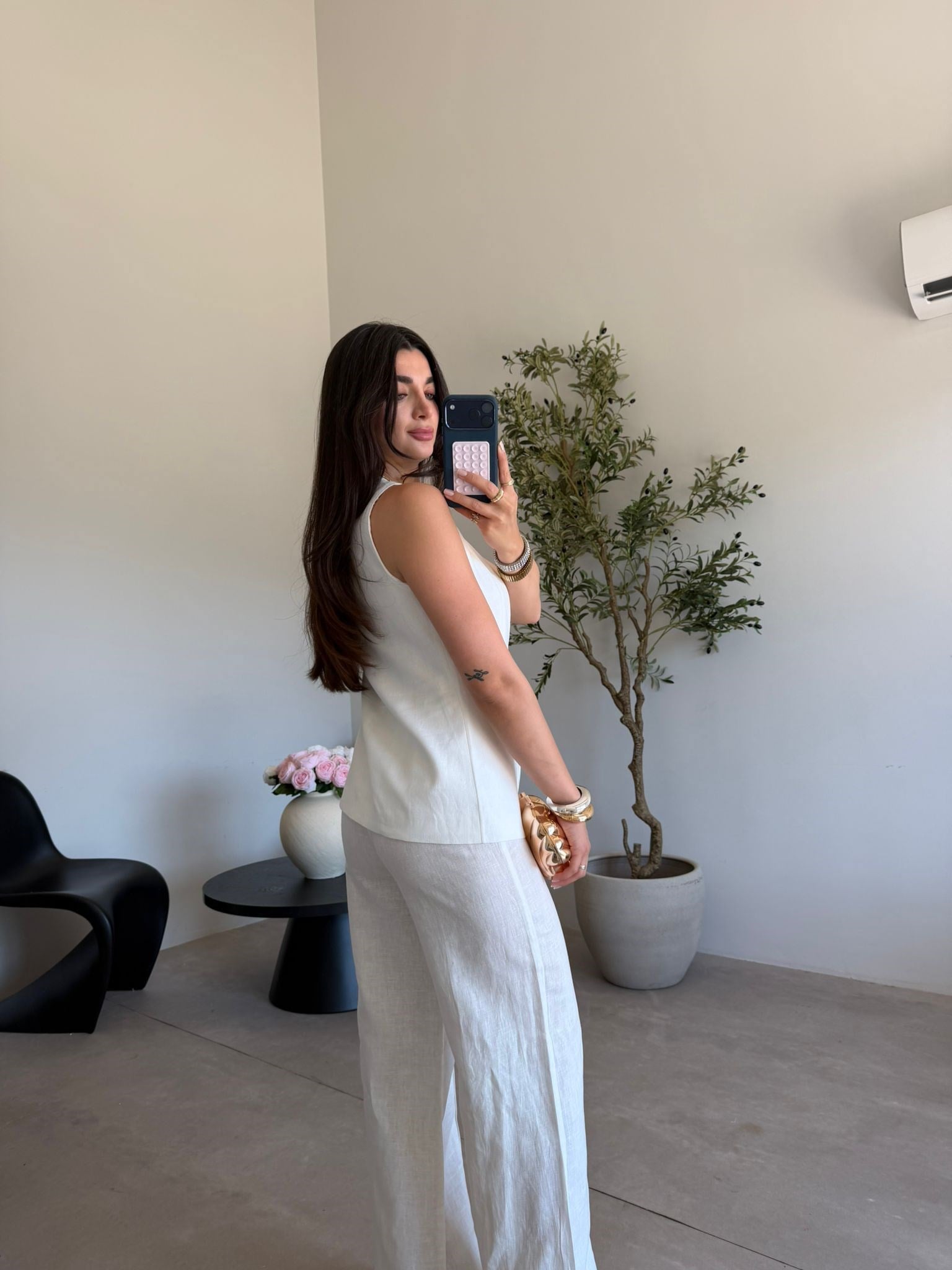 Ekru Premium Kalite Yelek Pantolon Takım
