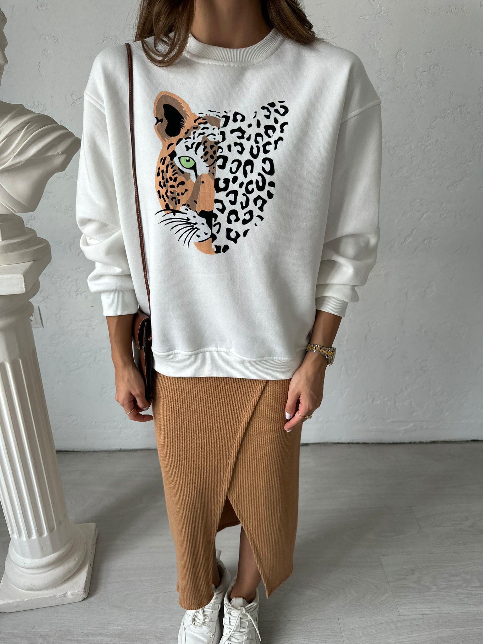 Ekru Tiger Sweat