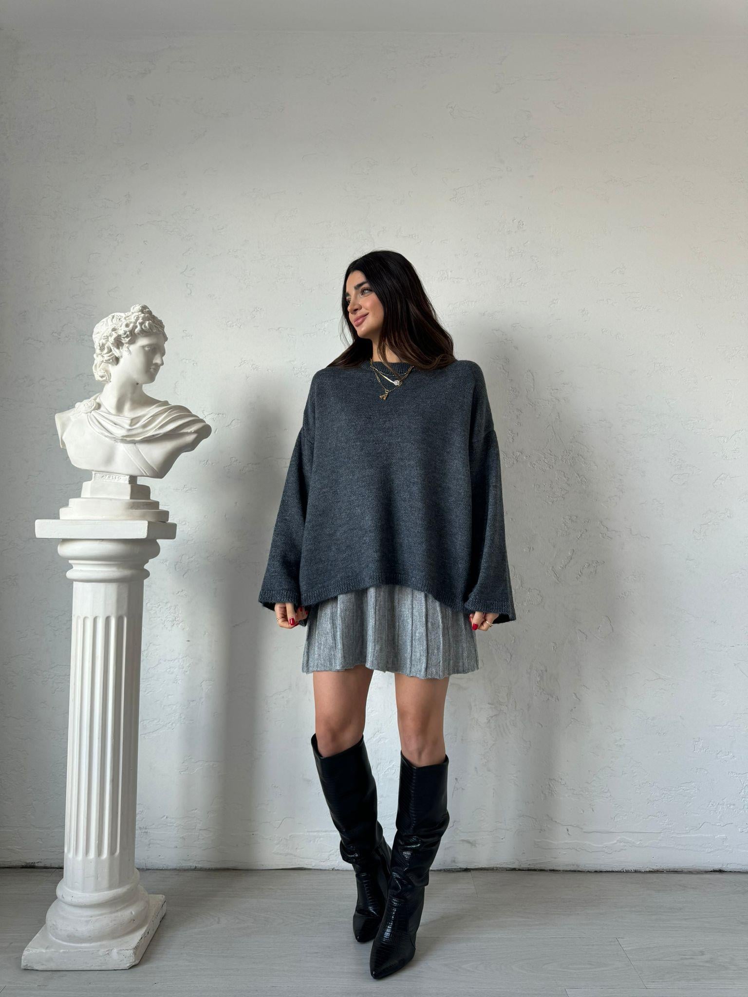 Füme Oversize Kazak