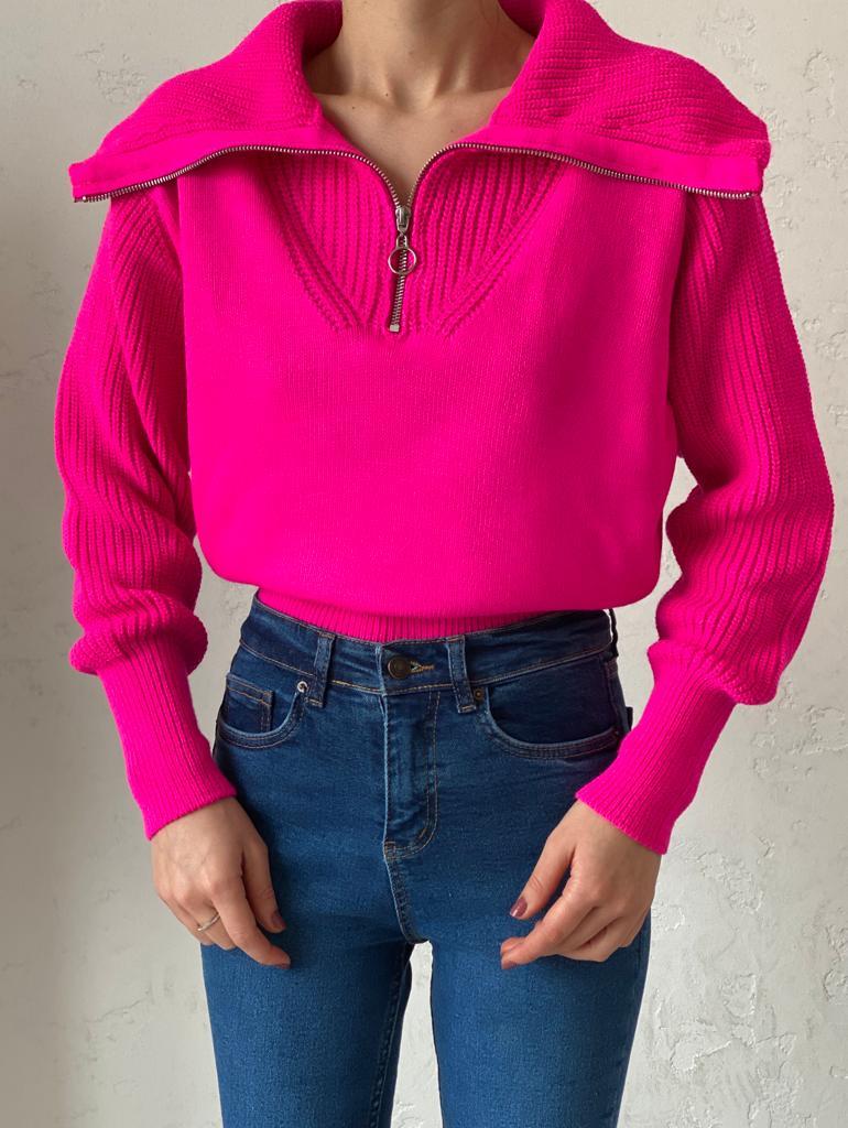 Fuşya Crop Kazak