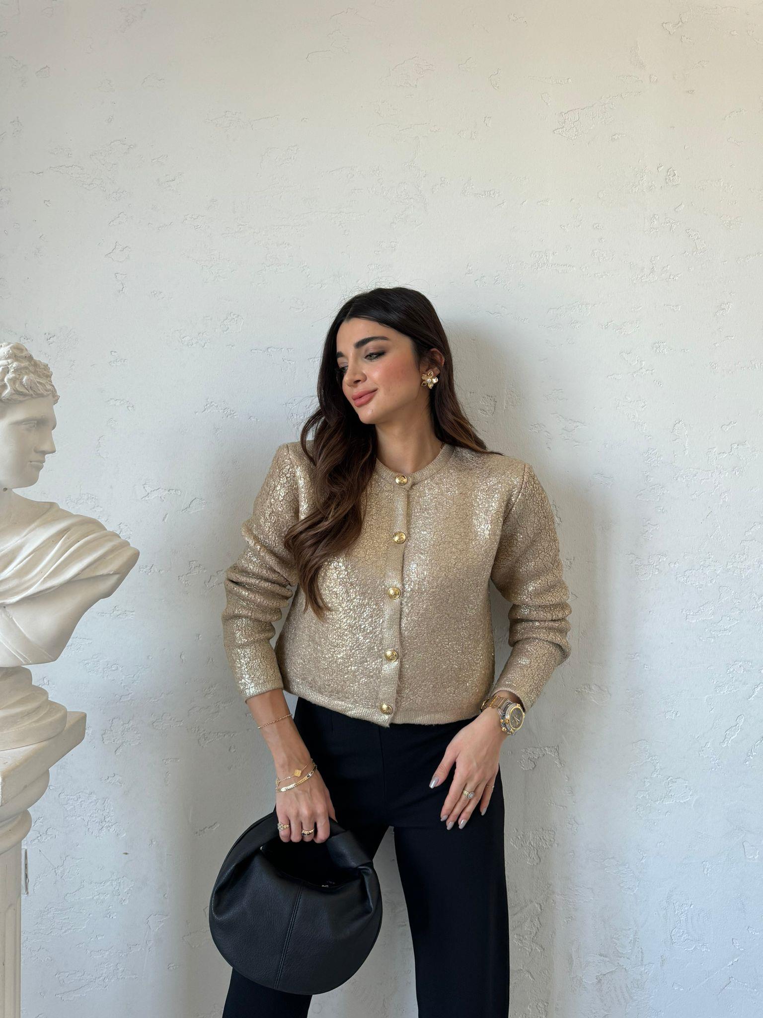 Gold Mumlu Hırka