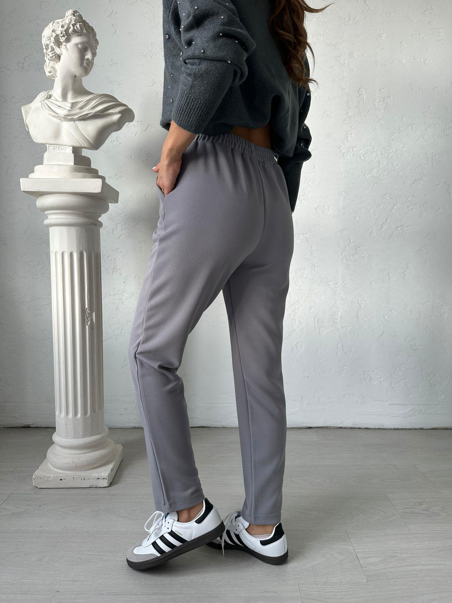 Gri Beli Bağlamalı Misty Pantolon