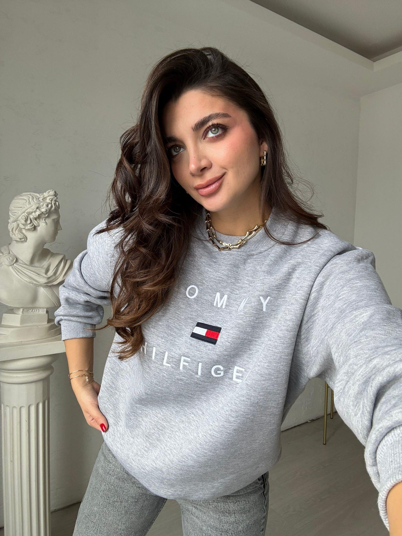 Gri Marka Model Logolu Sweat
