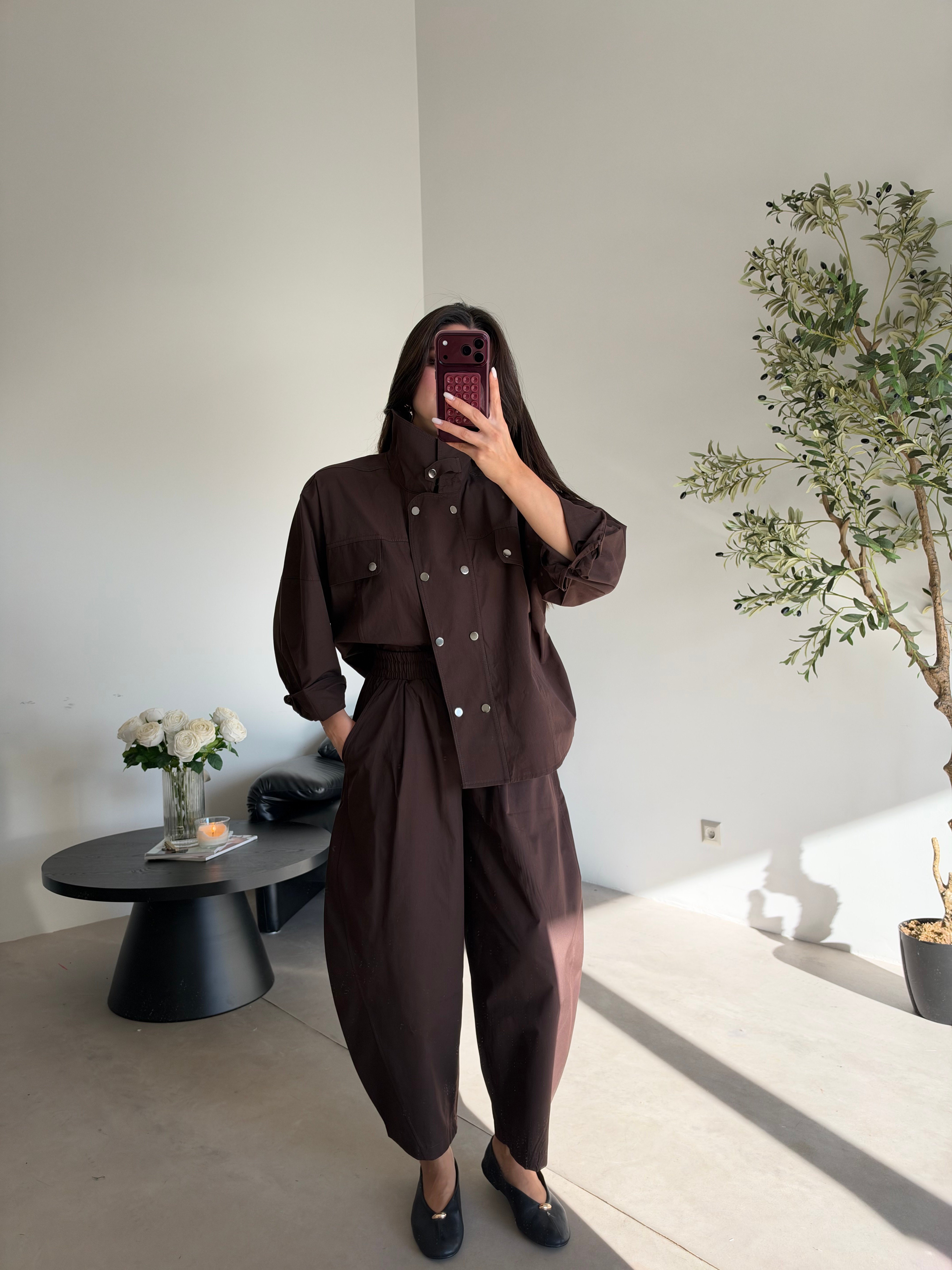 Kahve Çıtçıtlı Nova Takım